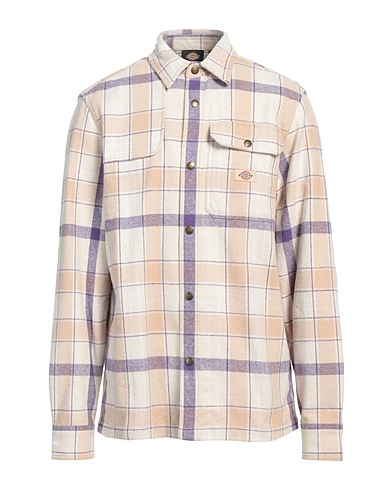 DICKIES Checked shirt Slate blue 100% Cotton