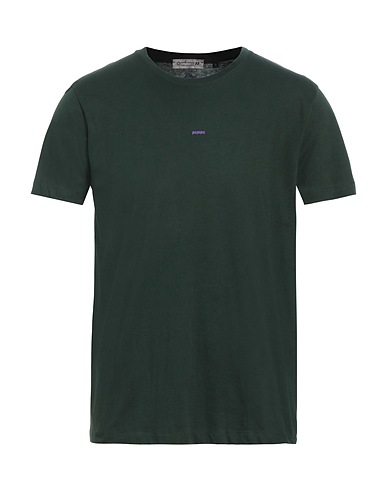 DANIELE ALESSANDRINI HOMME T-shirt Verde scuro 100% Cotone