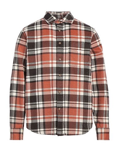 OBEY Kariertes Hemd Braun 100% Baumwolle