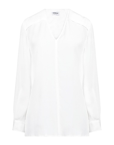 DONDUP Top White 75% Acetate, 25% Silk