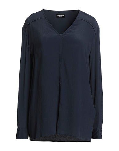 DONDUP Top Blu notte 75% Acetato, 25% Seta