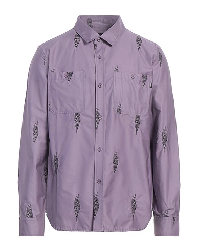 HUF Camicia fantasia Viola 100% Cotone