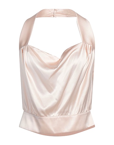 PINKO Top Light pink 94% Silk, 6% Elastane