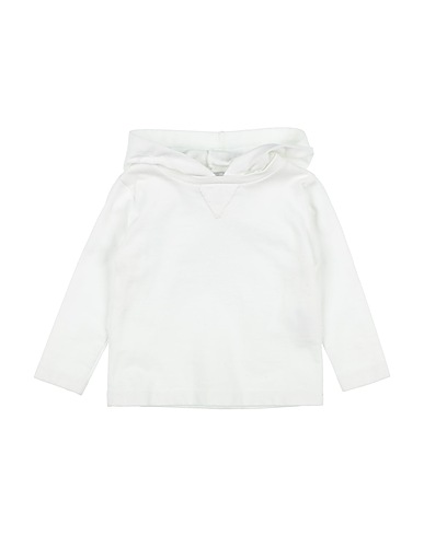 DONDUP Hooded track jacket  White 98% Cotton, 2% Elastane