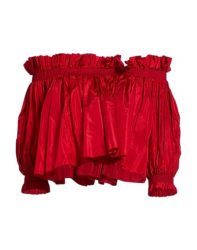 DIOR Off-the-shoulder top Red 100% Silk