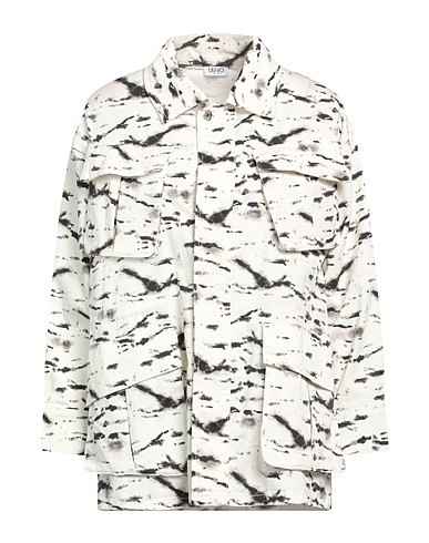 LIU •JO Jacket Ivory 98% Cotton, 2% Elastane