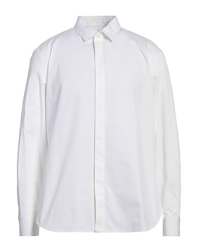 SAINT LAURENT Solid colour shirt White 100% Cotton