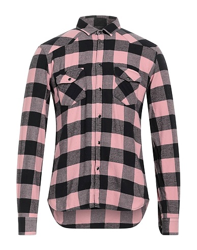 STILOSOPHY Checked shirt Pink 100% Cotton