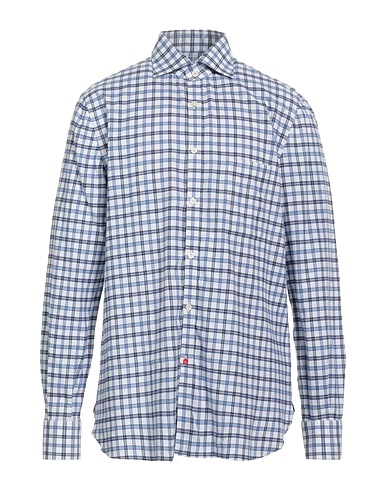 ISAIA Рубашка в клетку Белый 100% Хлопок