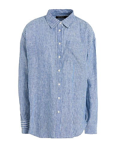 LAUREN RALPH LAUREN Linen shirt Slate blue 100% Linen