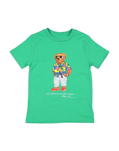 POLO RALPH LAUREN T-shirt SS CN-KNIT SHIRTS-T-SHIRT Green 100% Cotton