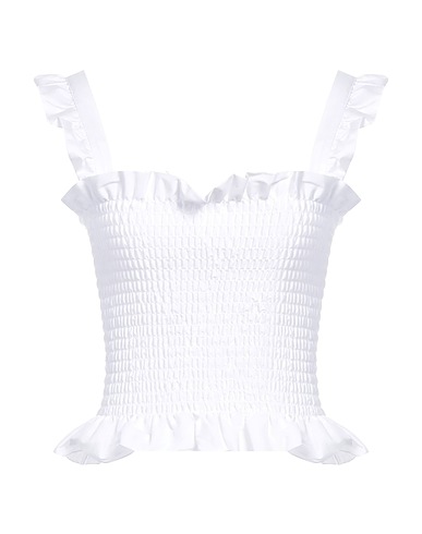 LIU •JO Top White 79% Cotton, 18% Polyester, 3% Elastane