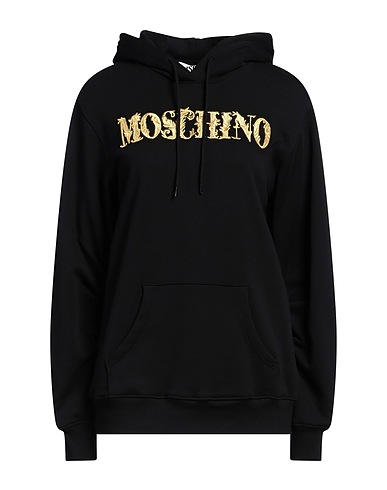MOSCHINO Hooded track jacket  COUTURE Black 100% Cotton