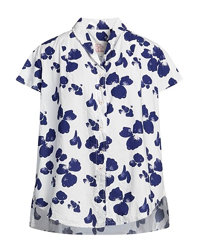 H+ HANNOH WESSEL Floral shirts & blouses White 100% Cotton