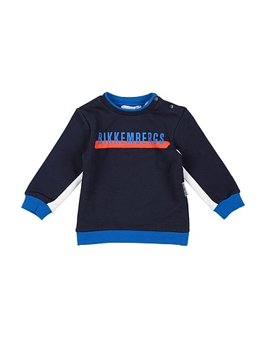 BIKKEMBERGS Sweat-shirt Bleu nuit 95% Coton, 5% Élasthanne