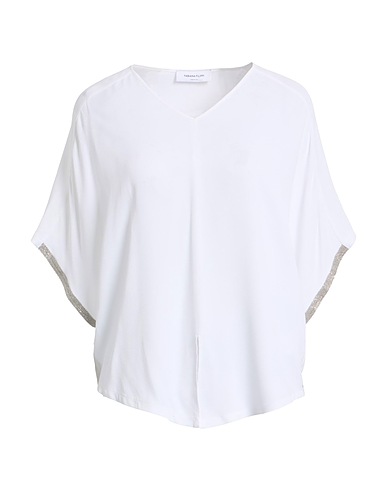 FABIANA FILIPPI Top Blanc 57% Acétate, 43% Soie, Ecobrass