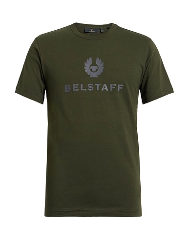 BELSTAFF T-shirt Military green 100% Cotton