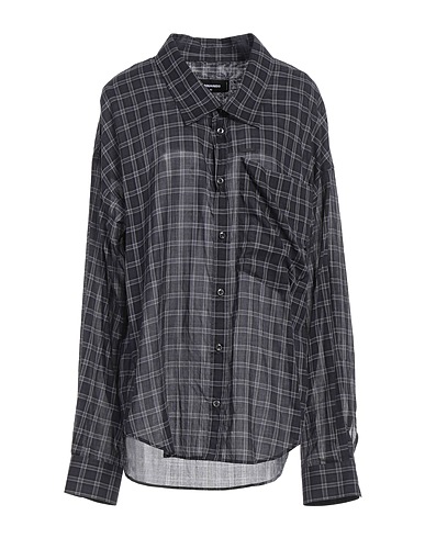DSQUARED2 Checked shirt Black 100% Cotton