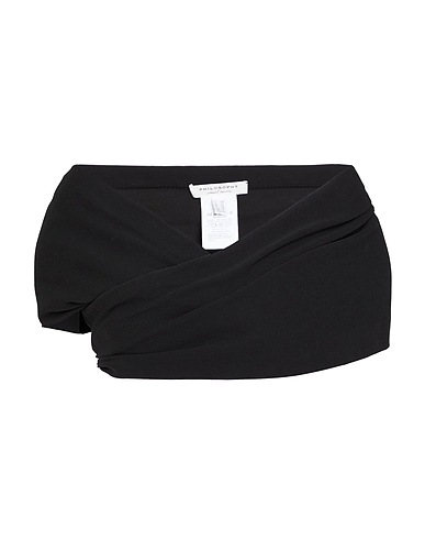 PHILOSOPHY di LORENZO SERAFINI Top Black 93% Cotton, 7% Elastane