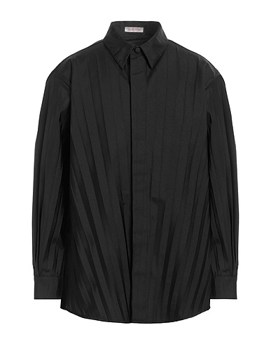 VALENTINO GARAVANI Solid colour shirt Black 100% Polyamide