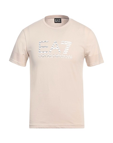 EA7 Camiseta Beige 100% Algodón