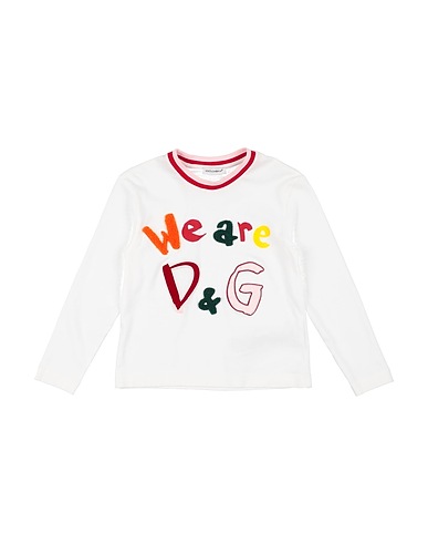 DOLCE&GABBANA T-shirt White 100% Cotton, Wool, Synthetic fibers, PVC - Polyvinyl chloride