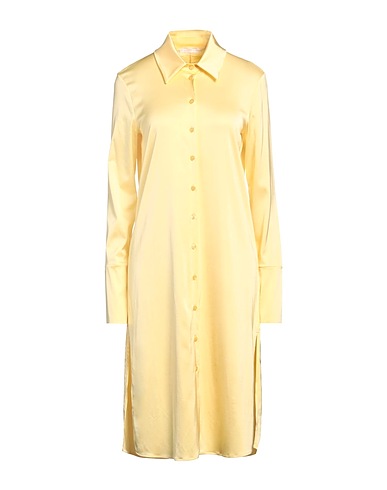 PATRIZIA PEPE Solid colour shirts & blouses Pastel yellow 98% Viscose, 2% Elastane