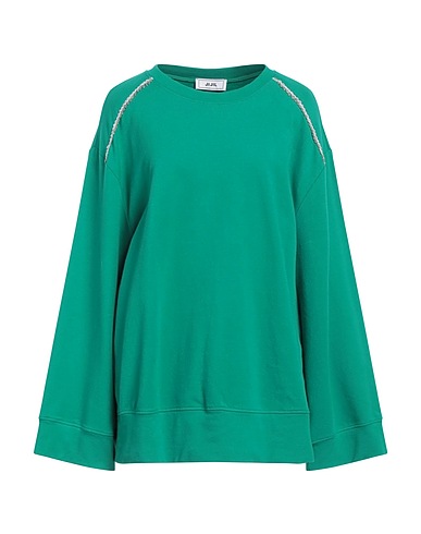 JIJIL Sweatshirt Emerald green 94% Cotton, 6% Elastane