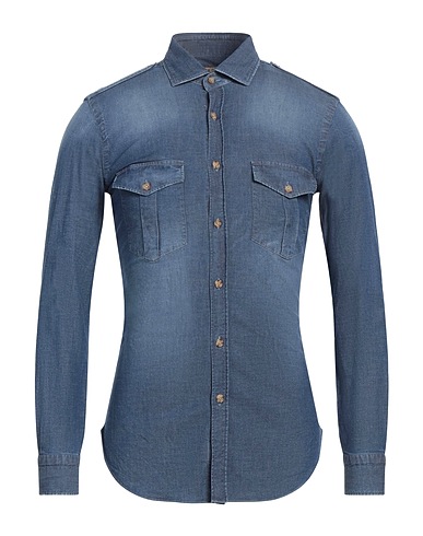 BARBA Napoli Denim shirt DANDY LIFE Blue 100% Cotton