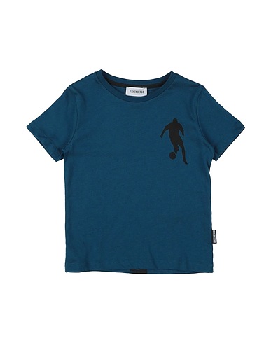 BIKKEMBERGS T-shirt Πράσινο πετρόλ 100% Βαμβάκι