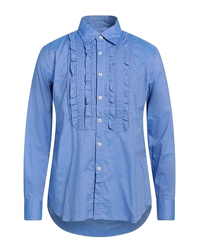 PT Torino Solid colour shirt Light blue 100% Cotton