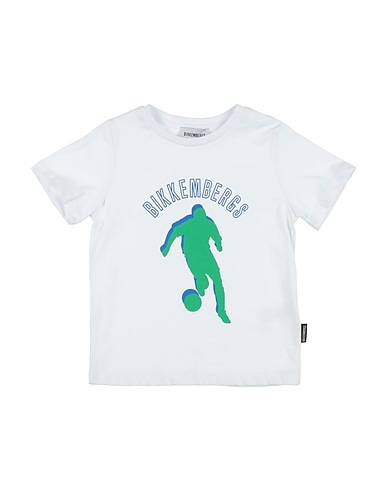 BIKKEMBERGS T-Shirt Weiß 100% Baumwolle