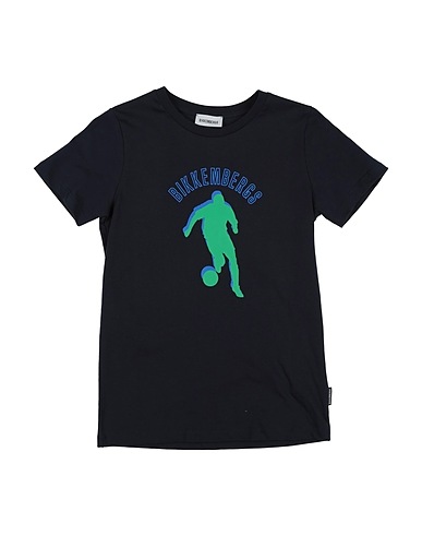 BIKKEMBERGS T-shirt Midnight blue 100% Cotton