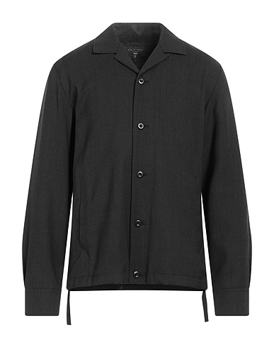RAG & BONE Solid colour shirt Black 98% Wool, 2% Elastane
