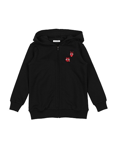 DOLCE&GABBANA Sweatshirt Black 100% Cotton, Viscose, Polyamide, Polyester
