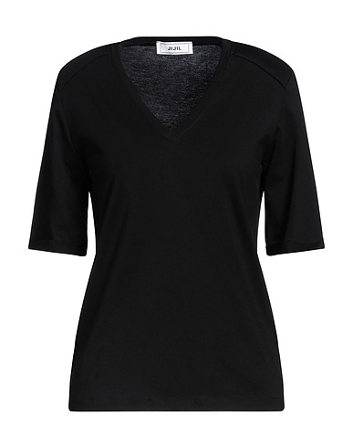 JIJIL Basic T-Shirt Schwarz 100% Baumwolle