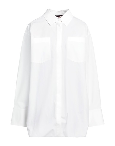 VALENTINO GARAVANI Solid colour shirts & blouses White 100% Cotton