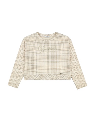 LIU •JO T-shirt Beige 44% Polyester, 34% Cotton, 11% Metallic Polyester, 10% Polyamide, 1% Elastane