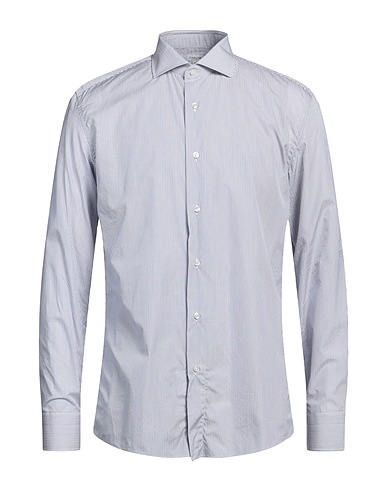 CARUSO Striped shirt Midnight blue 100% Cotton