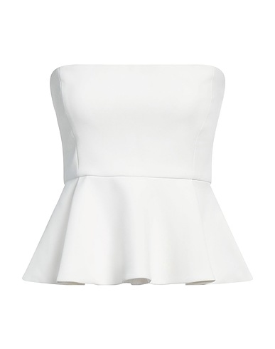 PINKO Top White 96% Polyester, 4% Elastane
