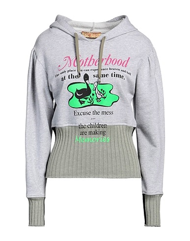 CORMIO Hooded sweatshirt Light grey 100% Cotton