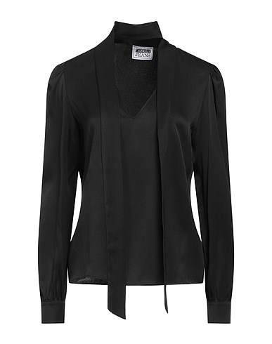 MOSCHINO JEANS Top Noir 70% Acétate, 30% Soie