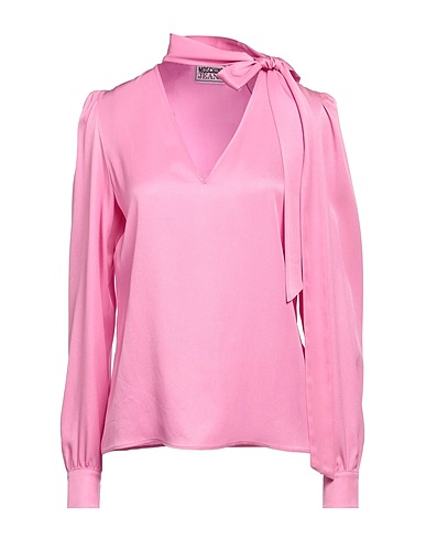 MOSCHINO JEANS Top Pink 70% Acetate, 30% Silk