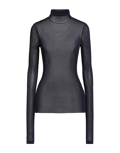 AMI ALEXANDRE MATTIUSSI T-shirt Midnight blue 82% Viscose, 18% Polyamide