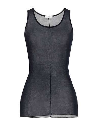 AMI ALEXANDRE MATTIUSSI Vest Midnight blue 82% Viscose, 18% Polyamide