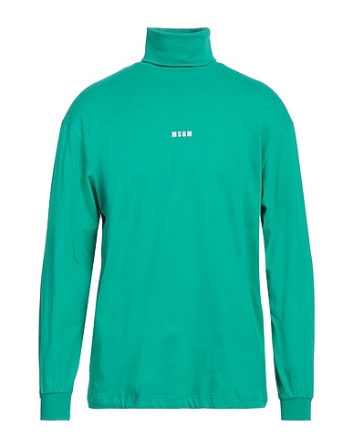 MSGM Basic T-Shirt Green 100% Cotton