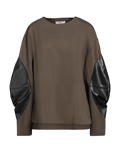 JIJIL Top Verde militare 60% Viscosa, 35% Poliammide, 5% Elastan, Poliestere