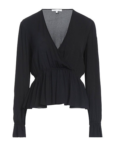 PATRIZIA PEPE トップス ブラック レーヨン 100%