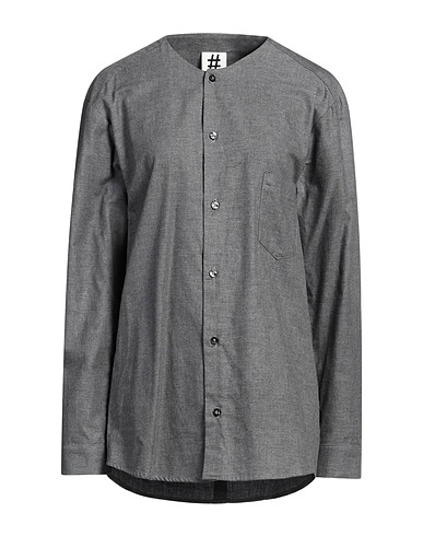 #HASHTAGMART Solid color shirts & blouses Grey 60% Viscose, 20% Cotton, 10% Polyamide, 10% Textile fibers