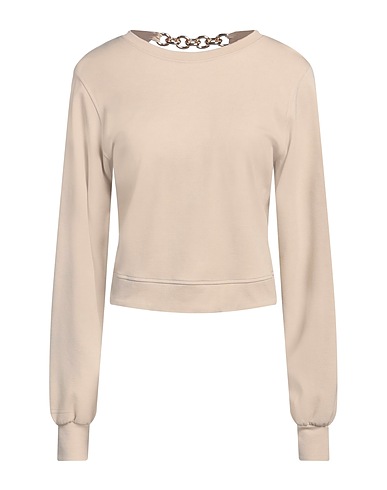 JIJIL Sweatshirt Beige 60% Viscose, 35% Polyamide, 5% Elastane